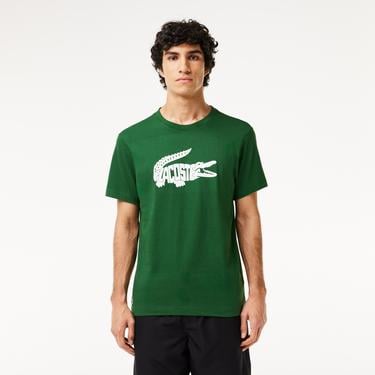  SPORT Erkek Regular Fit Bisiklet Yaka Baskılı Yeşil T-Shirt