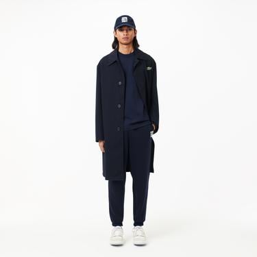  Unisex Classic Fit Bisiklet Yaka Baskılı Lacivert T-Shirt