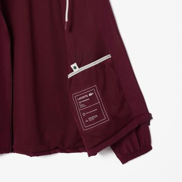  Erkek Kapüşonlu Bordo Ceket