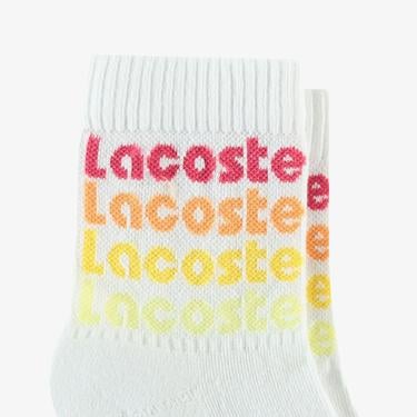 Lacoste Classic Kadın Beyaz Günlük Çorap