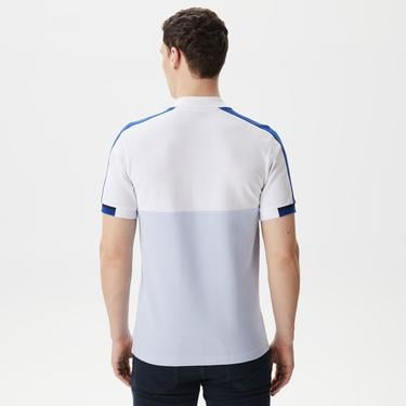  Erkek Regular Fit Renk bloklu Mavi Polo