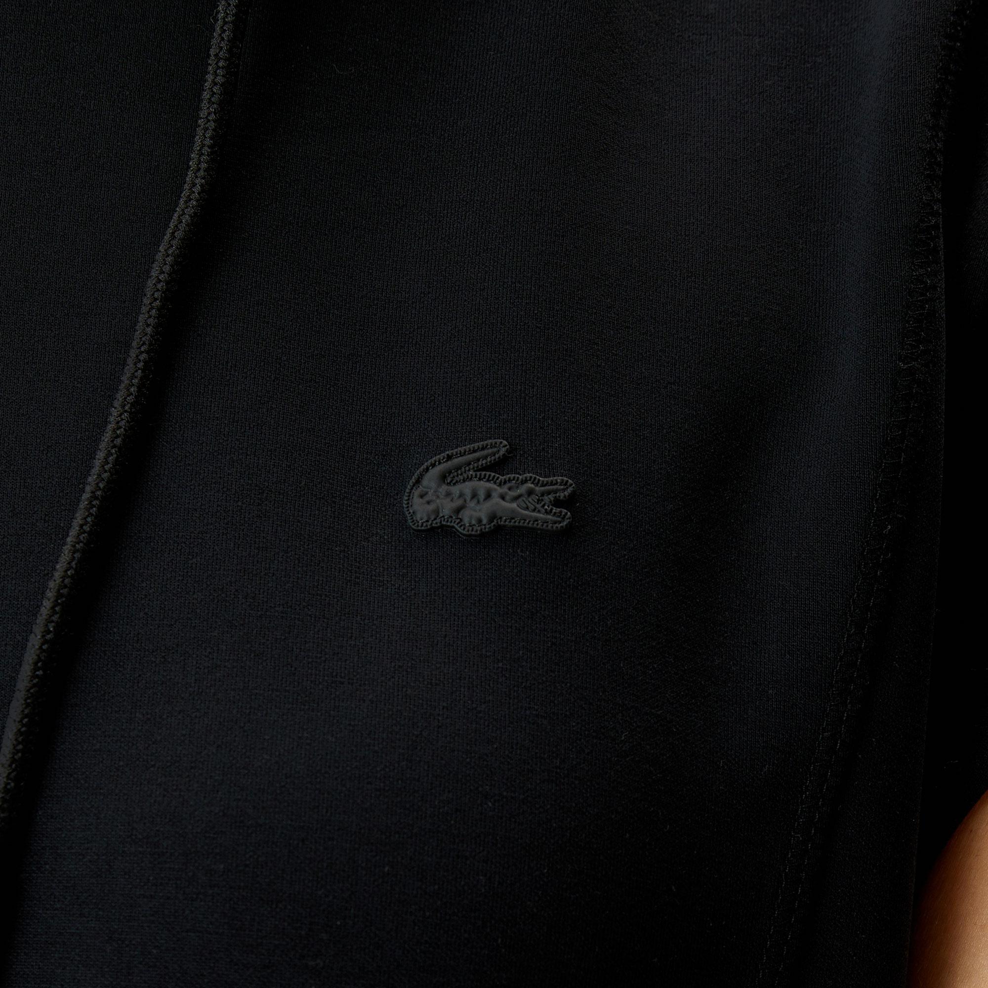 Kadın Straight Fit Kapüşonlu Siyah Elbise