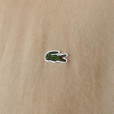  Lacoste Erkek Regular Fit Keten Bej Gömlek