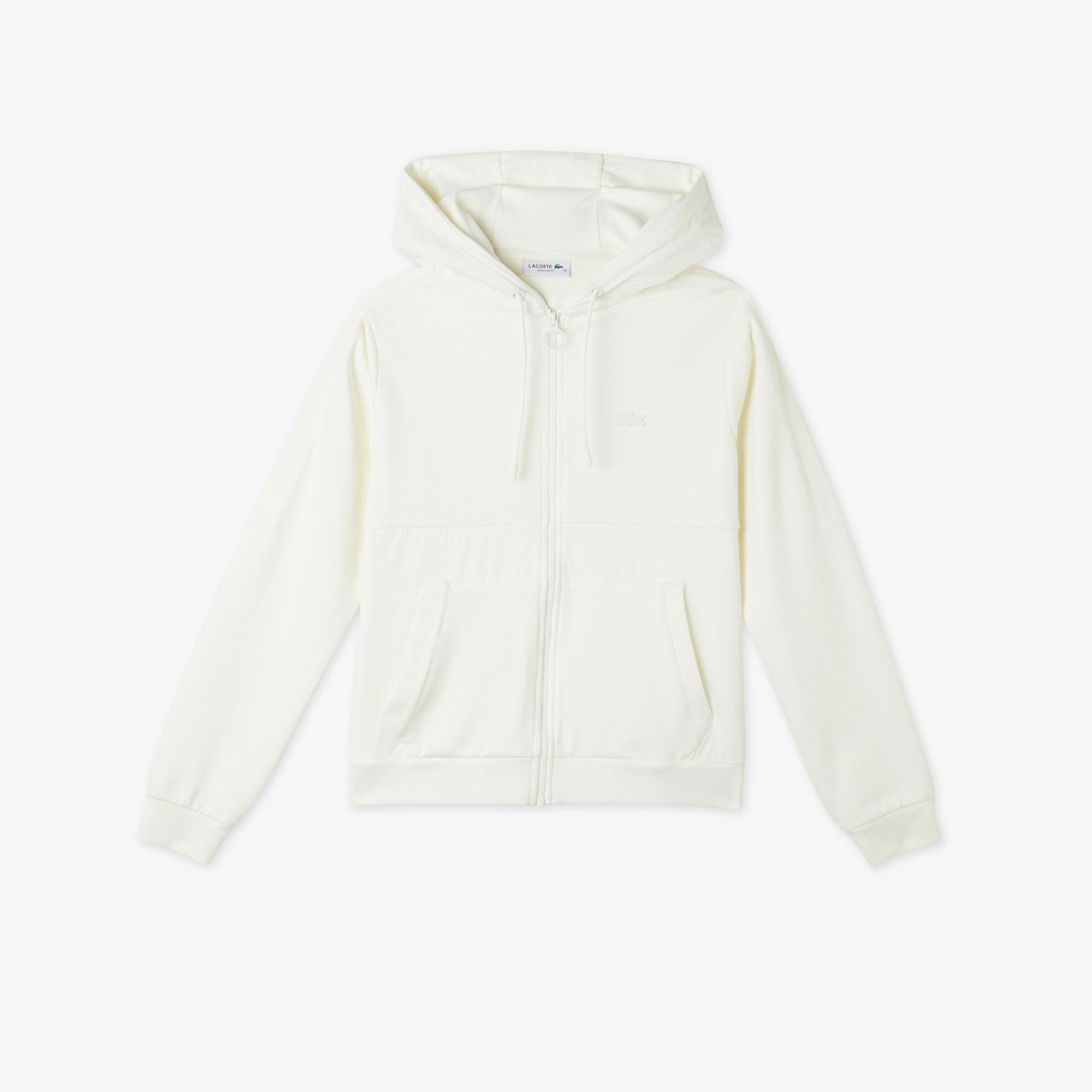 Kadın Regular Fit Kapüşonlu Beyaz Sweatshirt