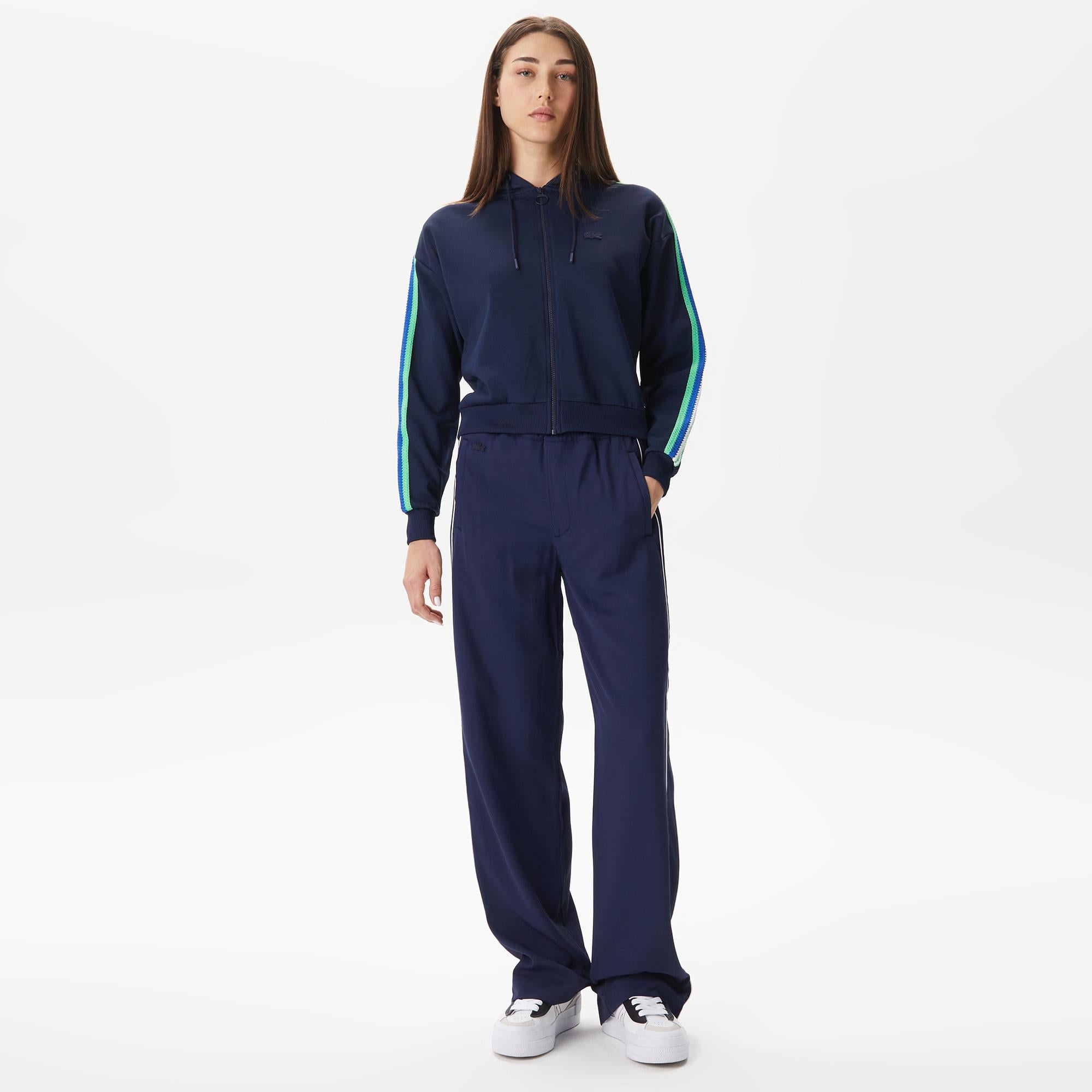 Lacoste Kadın Wide Fit Lacivert Pantolon