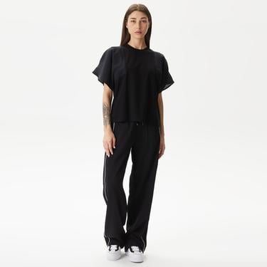  Kadın Wide Fit Siyah Pantolon