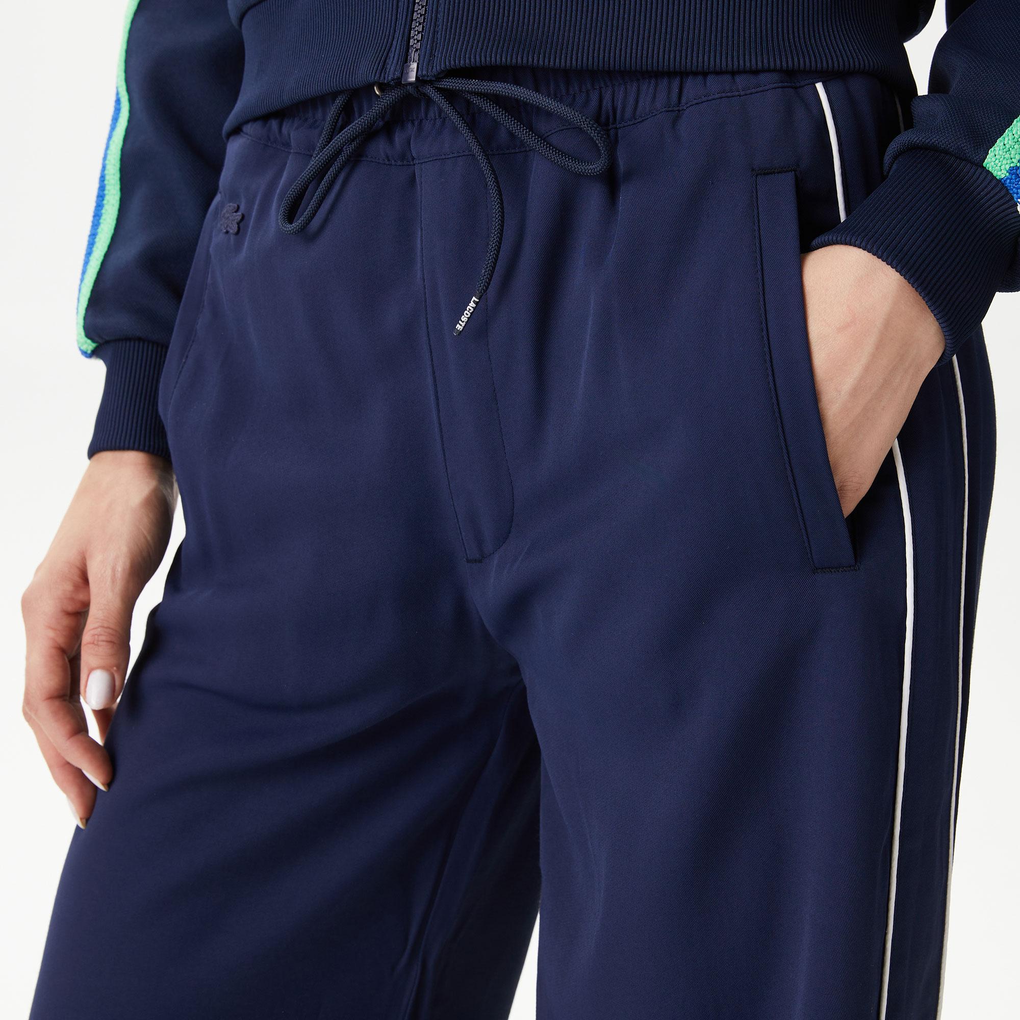 Lacoste Kadın Wide Fit Lacivert Pantolon