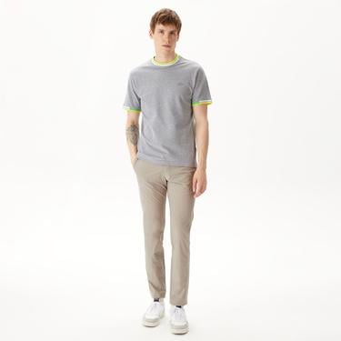  Erkek Regular Fit Bisiklet Yaka Gri T-Shirt