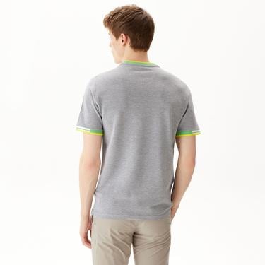  Erkek Regular Fit Bisiklet Yaka Gri T-Shirt