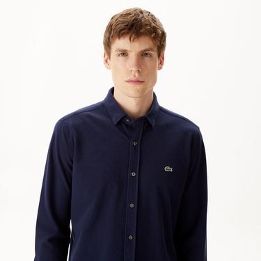 Erkek Slim Fit Lacivert Gömlek