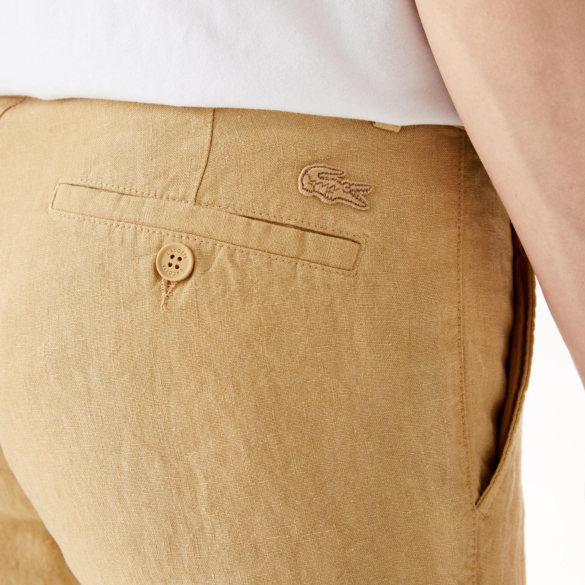 Erkek Slim Fit Chino Bej Pantolon