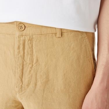  Erkek Slim Fit Chino Bej Pantolon
