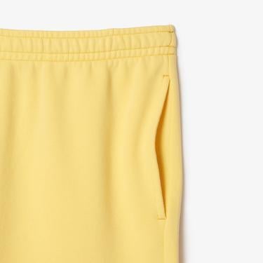 Erkek Regular Fit Baskılı Sarı Şort