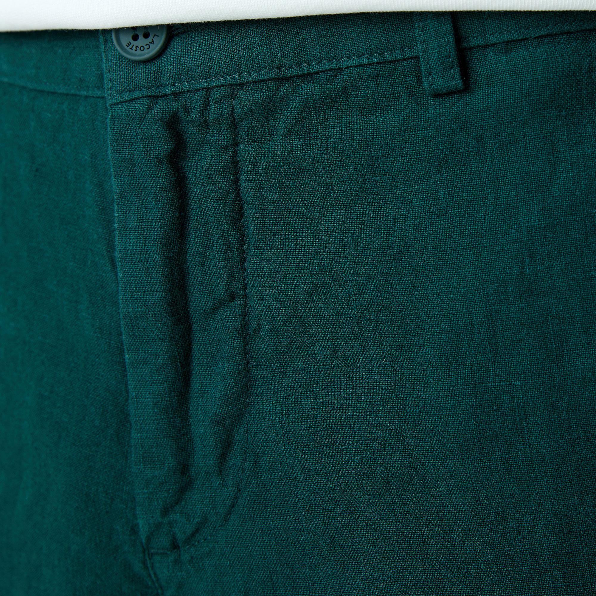 Erkek Slim Fit Chino Yeşil Pantolon