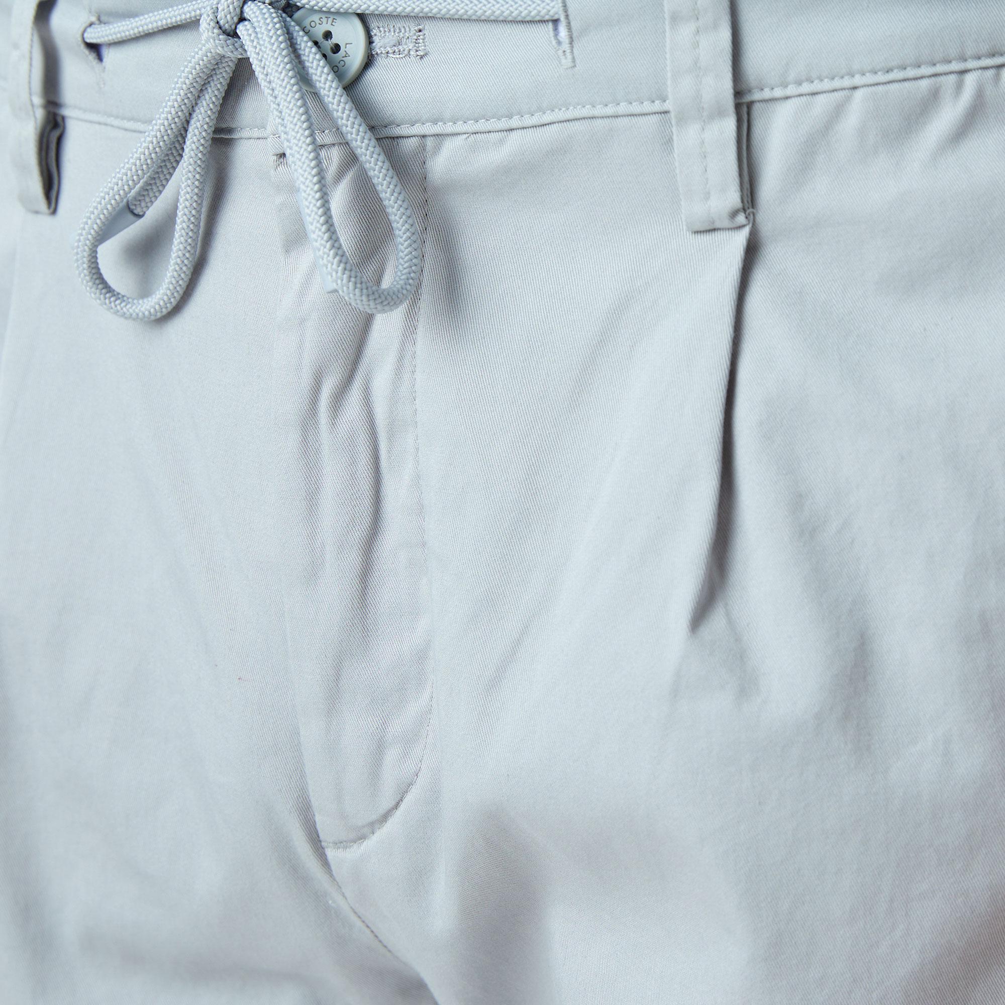 Erkek Tapered Fit Chino Gri Pantolon