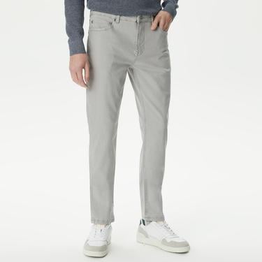 Erkek Slim Fit Gri Pantolon