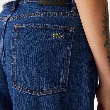  Kadın Relaxed Fit Lacivert Jean Pantolon