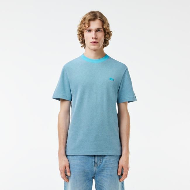  Erkek Regular Fit Bisiklet Yaka Mavi T-Shirt