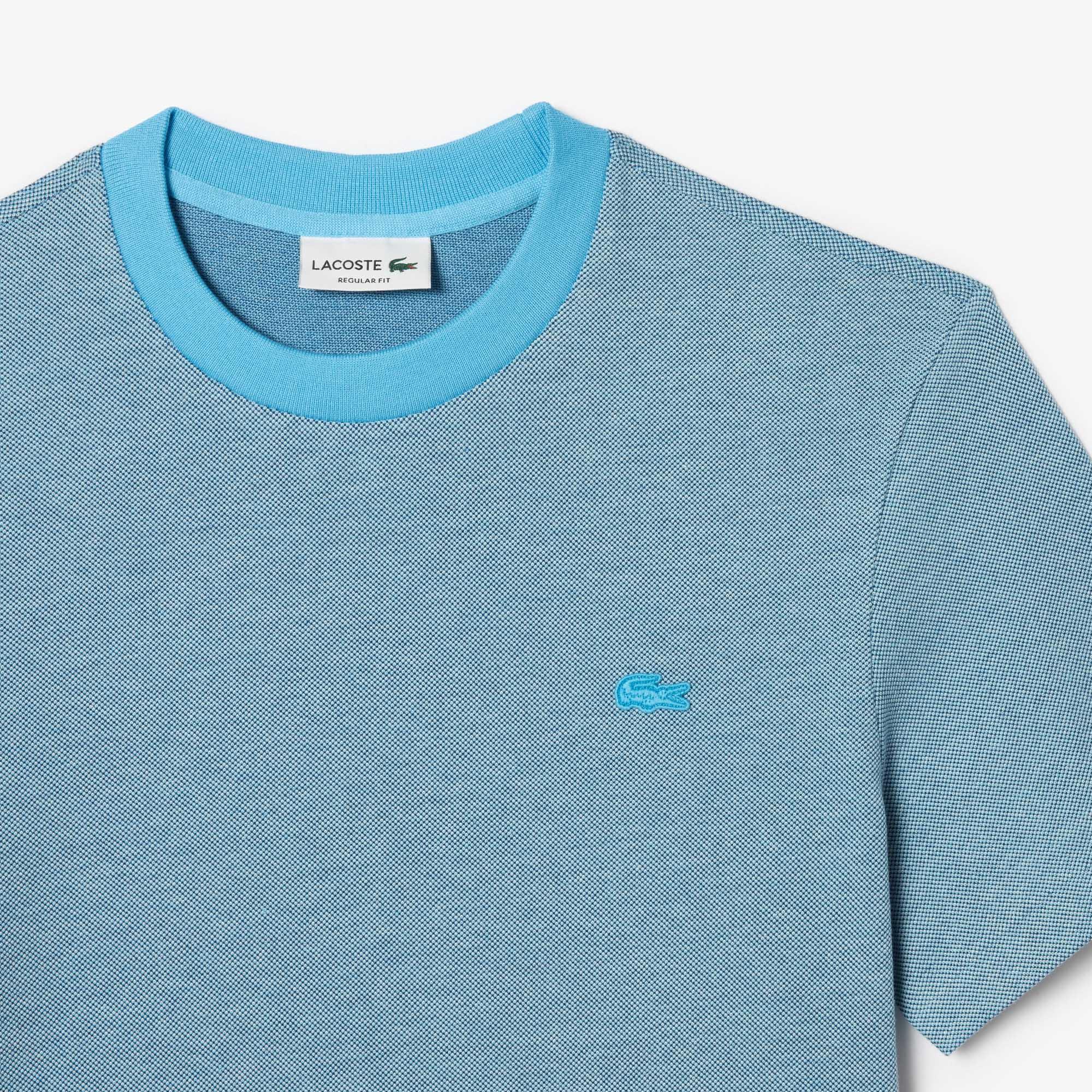 Erkek Regular Fit Bisiklet Yaka Mavi T-Shirt