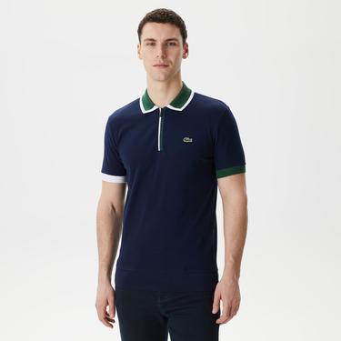  Erkek Regular Fit Renk bloklu Lacivert Polo