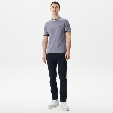  Lacoste Erkek Regular Fit Bisiklet Yaka Lacivert T-Shirt