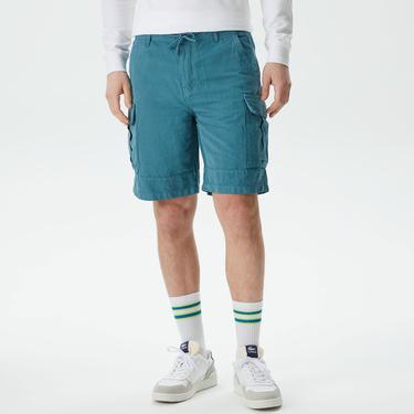  Erkek Relaxed Fit Mavi Bermuda