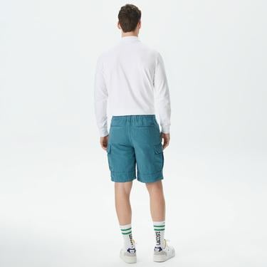  Erkek Relaxed Fit Mavi Bermuda