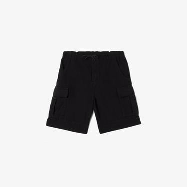  Erkek Relaxed Fit Siyah Bermuda