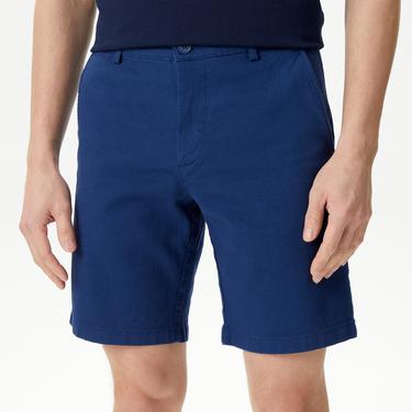  Erkek Slim Fit Lacivert Bermuda