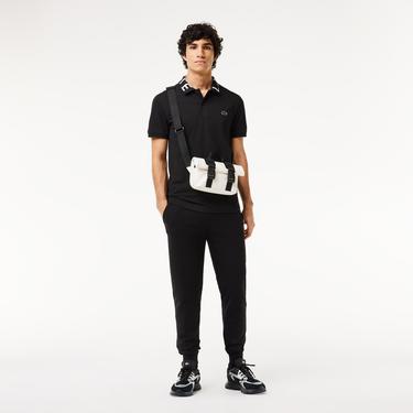  Active Erkek Slim Fit Baskılı Siyah Polo