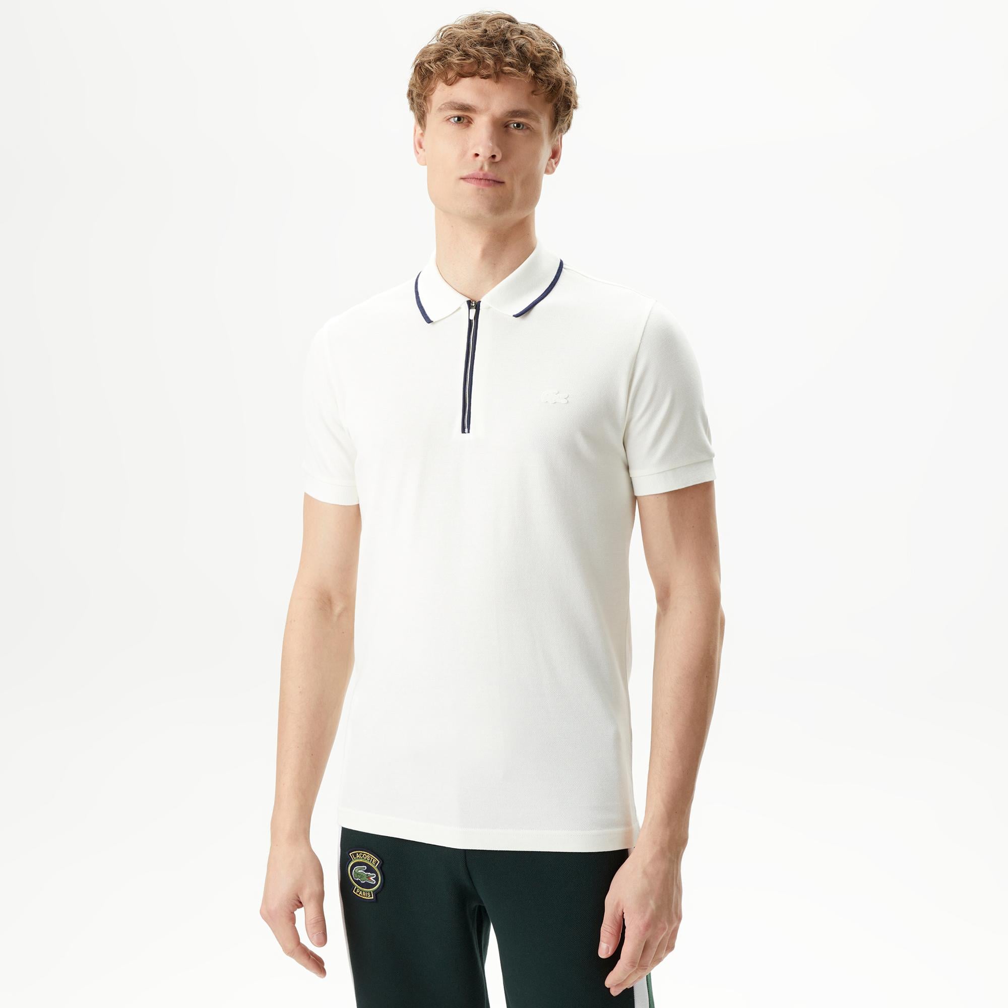 Erkek Regular Fit Beyaz Polo