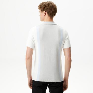  Erkek Regular Fit Kısa Kollu Gömlek Yaka Gri Triko