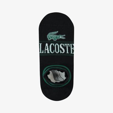  Lacoste Erkek Baskılı Siyah Çorap
