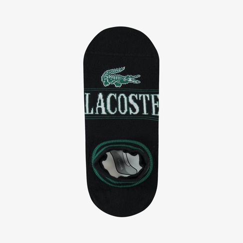  Lacoste Erkek Baskılı Siyah Çorap