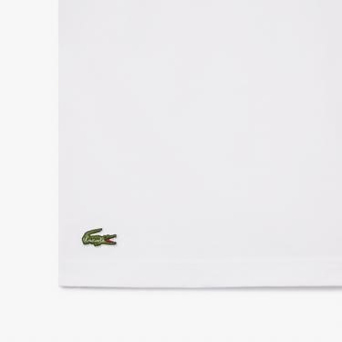  Unisex Relax Fit Bisiklet Yaka Baskılı Beyaz T-Shirt