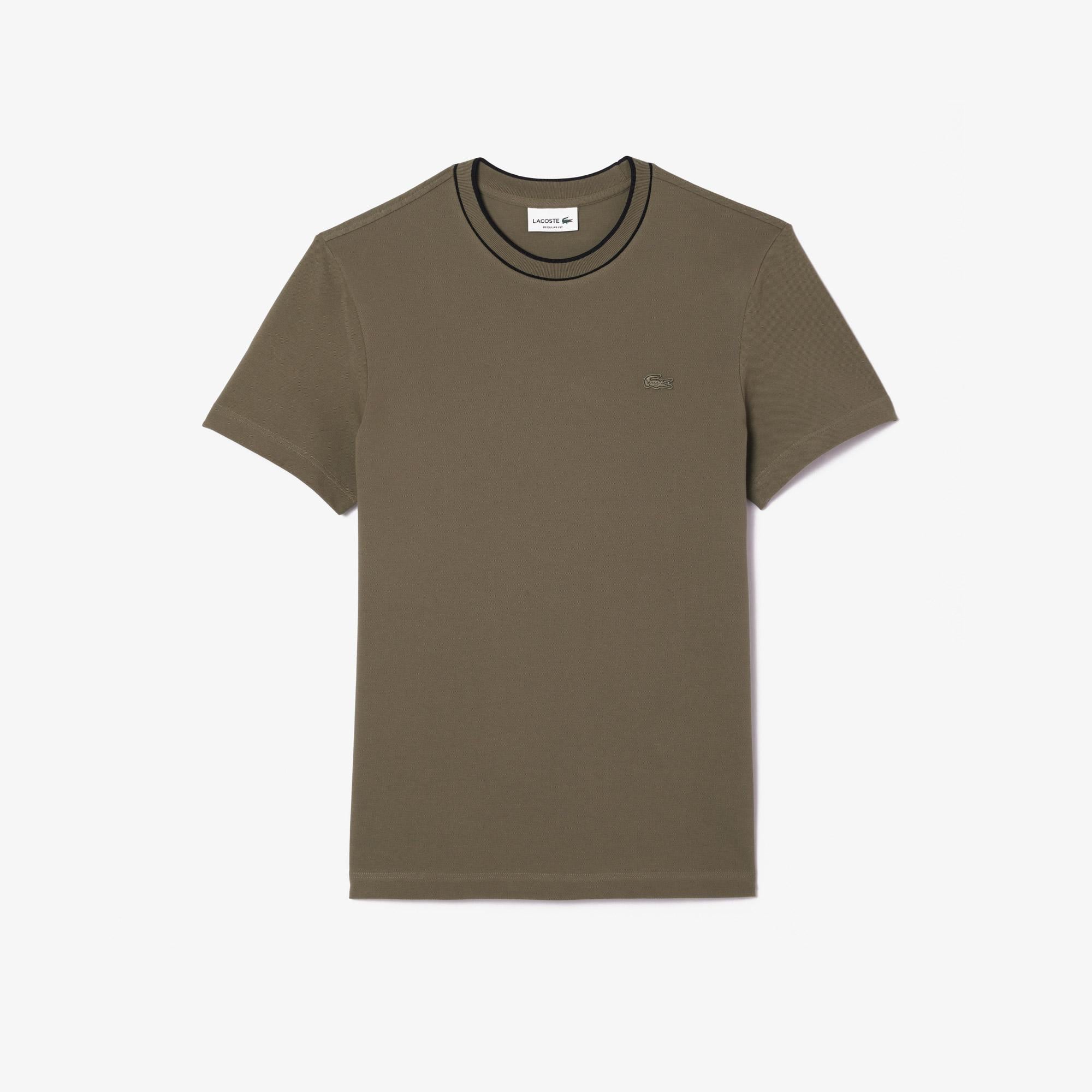 Lacoste Erkek Regular Fit Bisiklet Yaka Haki T-Shirt