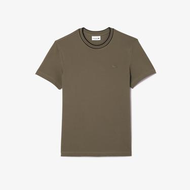  Lacoste Erkek Regular Fit Bisiklet Yaka Haki T-Shirt