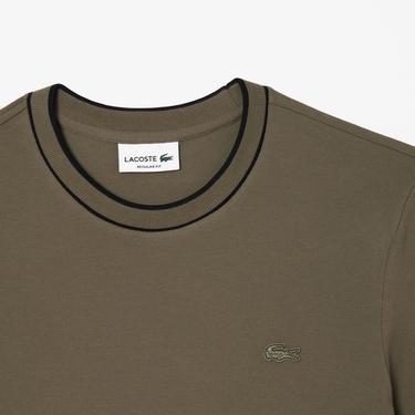  Lacoste Erkek Regular Fit Bisiklet Yaka Haki T-Shirt