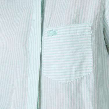  Kadın Relaxed Fit Çizgili Yeşil Gömlek