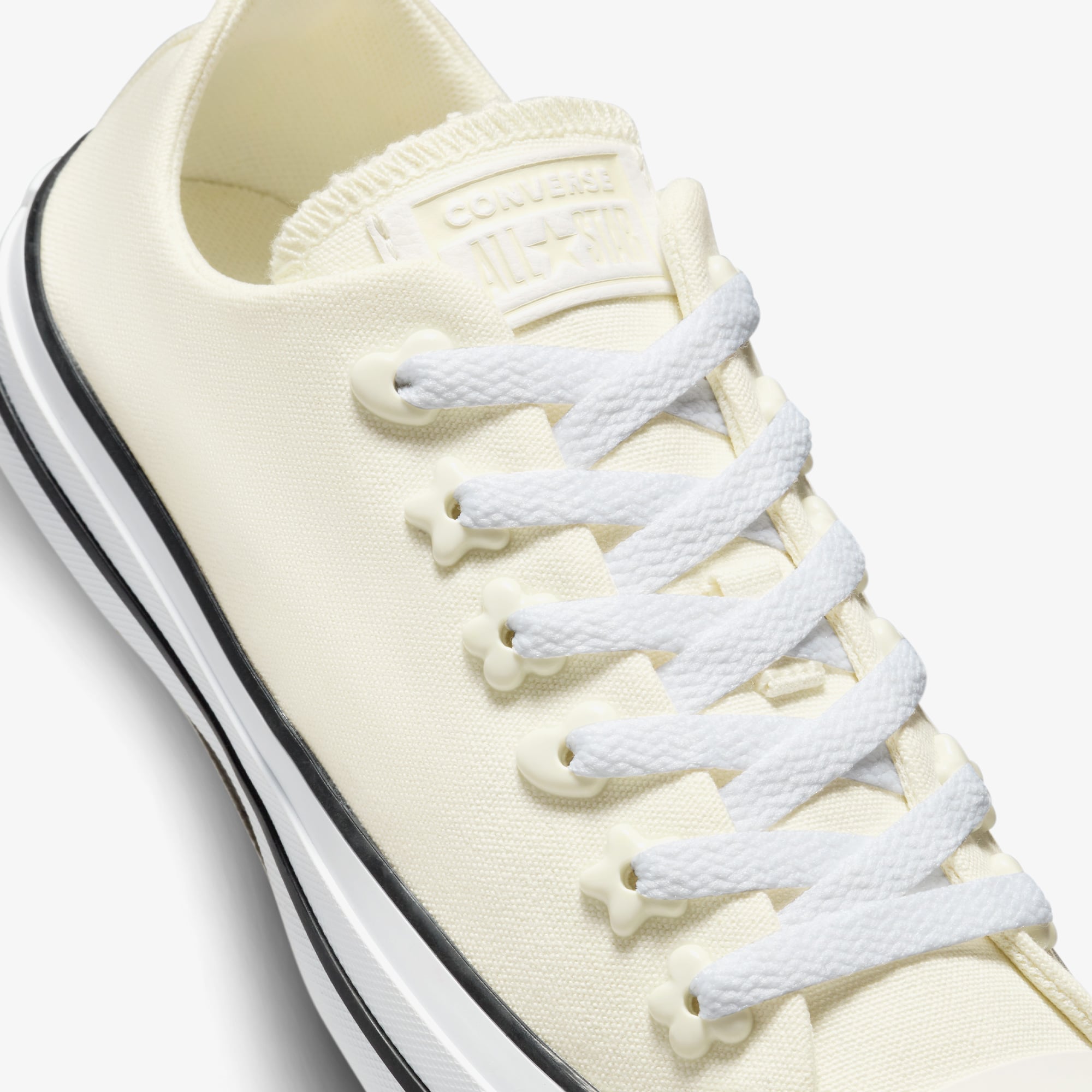 Converse Chuck Taylor All Star Stars Unisex Krem Sneaker - Görsel 9