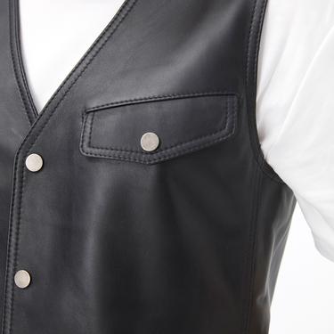  Aditsan Siyah Erkek Deri Yelek