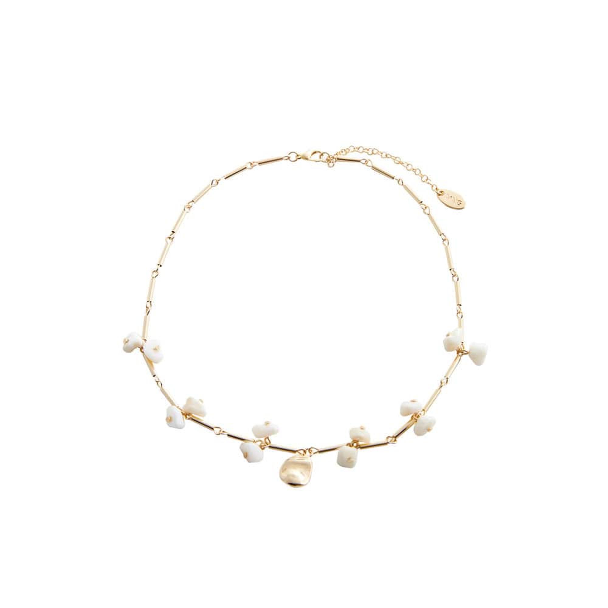 Mango Kadın Kabuk Zincir Kolye Altın Sarısı