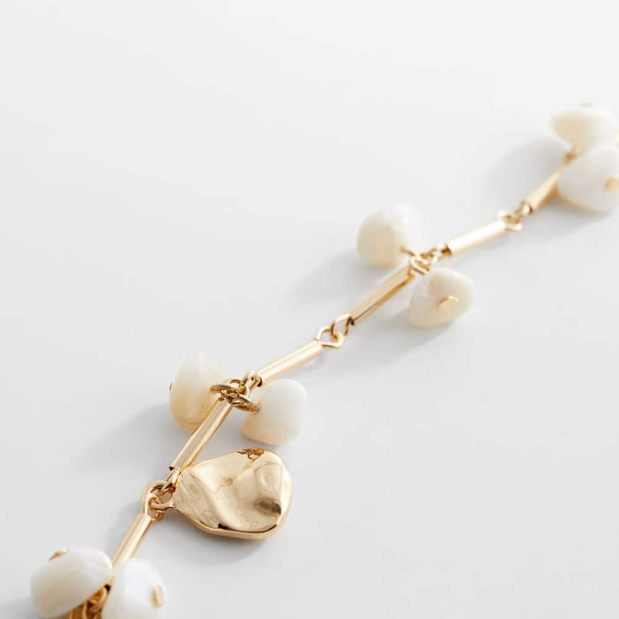 Mango Kadın Kabuk Zincir Kolye Altın Sarısı