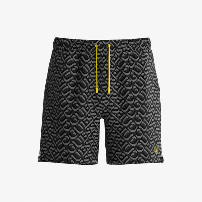  Guess Swimtrunk Medium Gue Soft Dull 75 Erkek Siyah Deniz Şortu