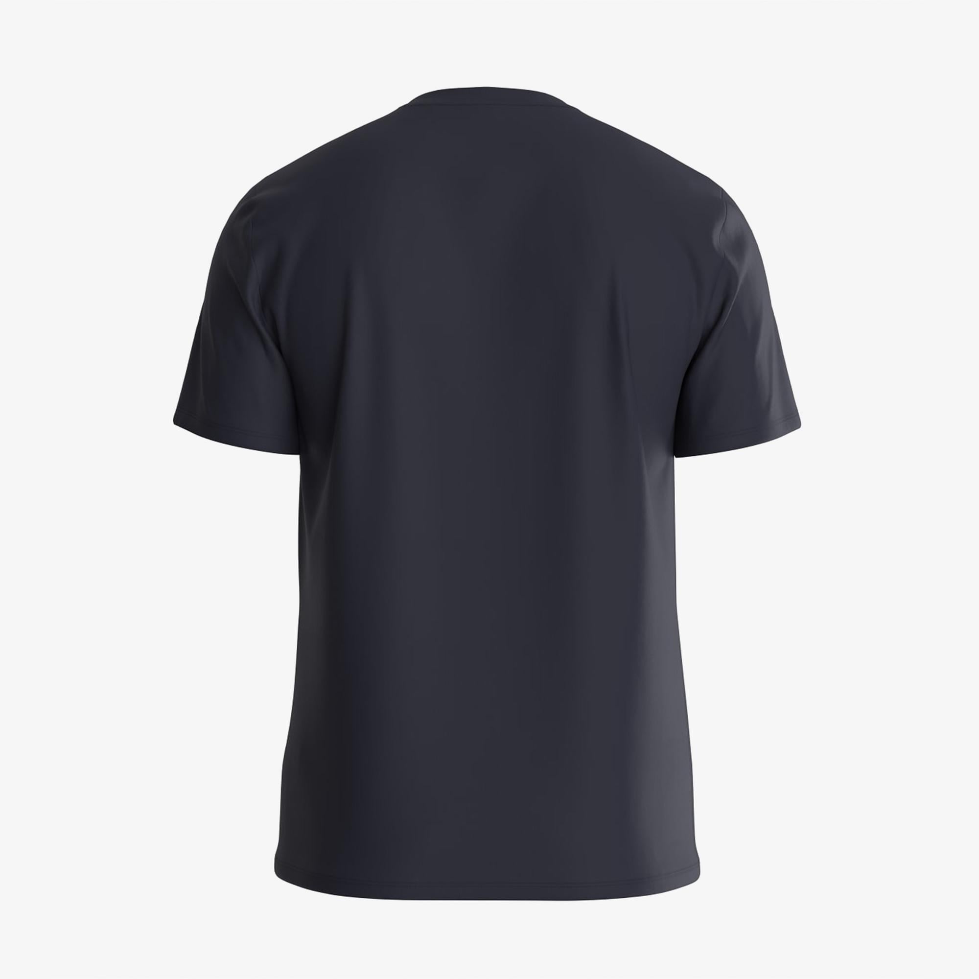 Guess Original Logo Mid Organic Stream Jersey Erkek Lacivert T-Shirt