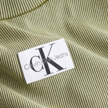  Calvin Klein Jeans Woven Label Kadın Yeşil Elbise