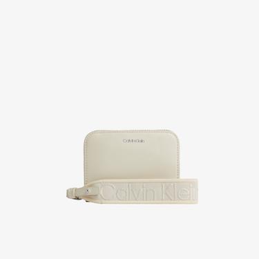  Calvin Klein Gracie Kadın Krem Cüzdan