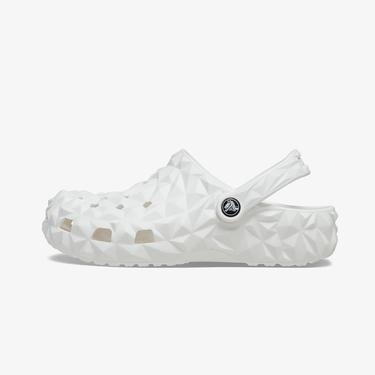  Crocs Classic Geometric Clog Unisex Beyaz Terlik