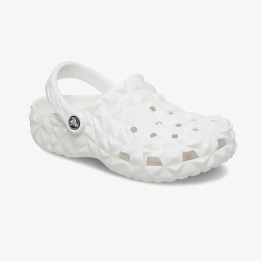  Crocs Classic Geometric Clog Unisex Beyaz Terlik