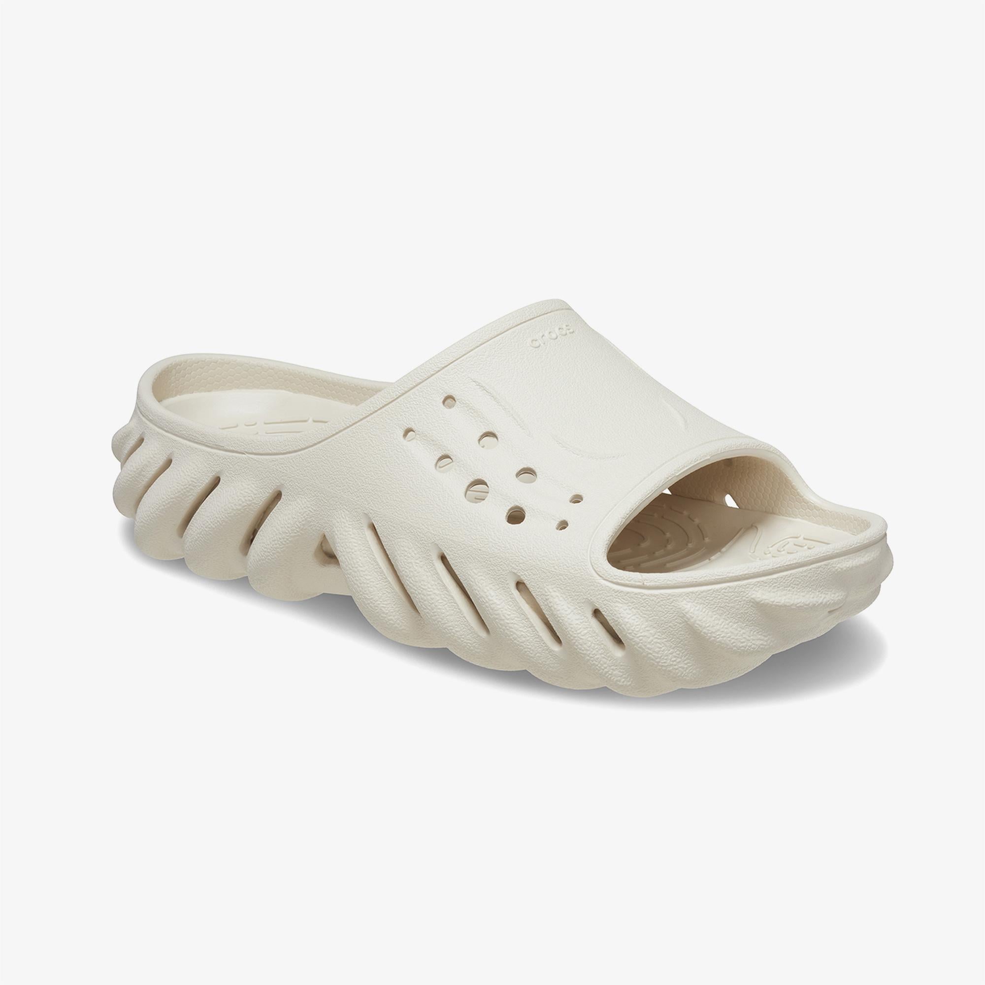 Crocs Echo Unisex Krem Rengi Terlik